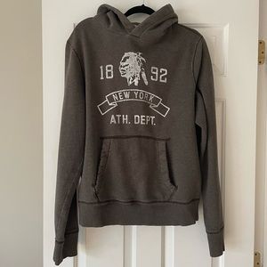 Men's Abercrombie & Fitch Dark Gray Hoodie Sweatshirt XL - EUC